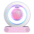 Magnetic Levitation Base Build-In Bluetooth & LED Light 4in Globe Desk Lamp Night Light for Room, Home, Office Desk Toys Decor