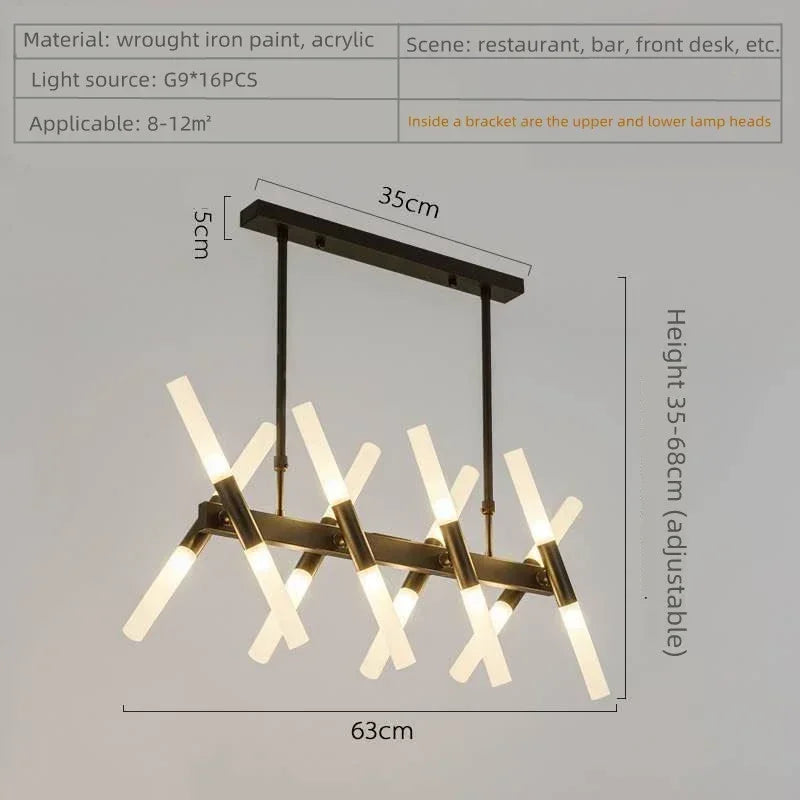 suspension moderne en acrylique pour décoration intérieure élégante - vue 11 sur 18