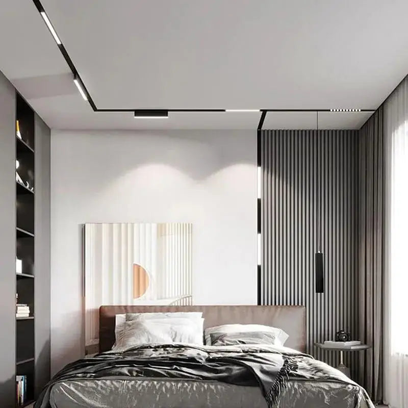 rail d éclairage magnétique moderne pour intérieur en aluminium - vue 5 sur 28