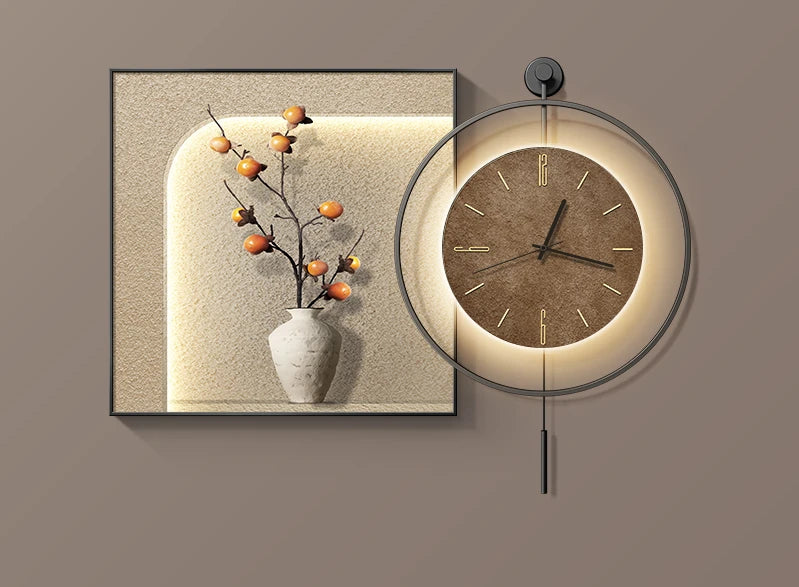 horloge murale grande taille design classique en métal moderne - vue 8 sur 11