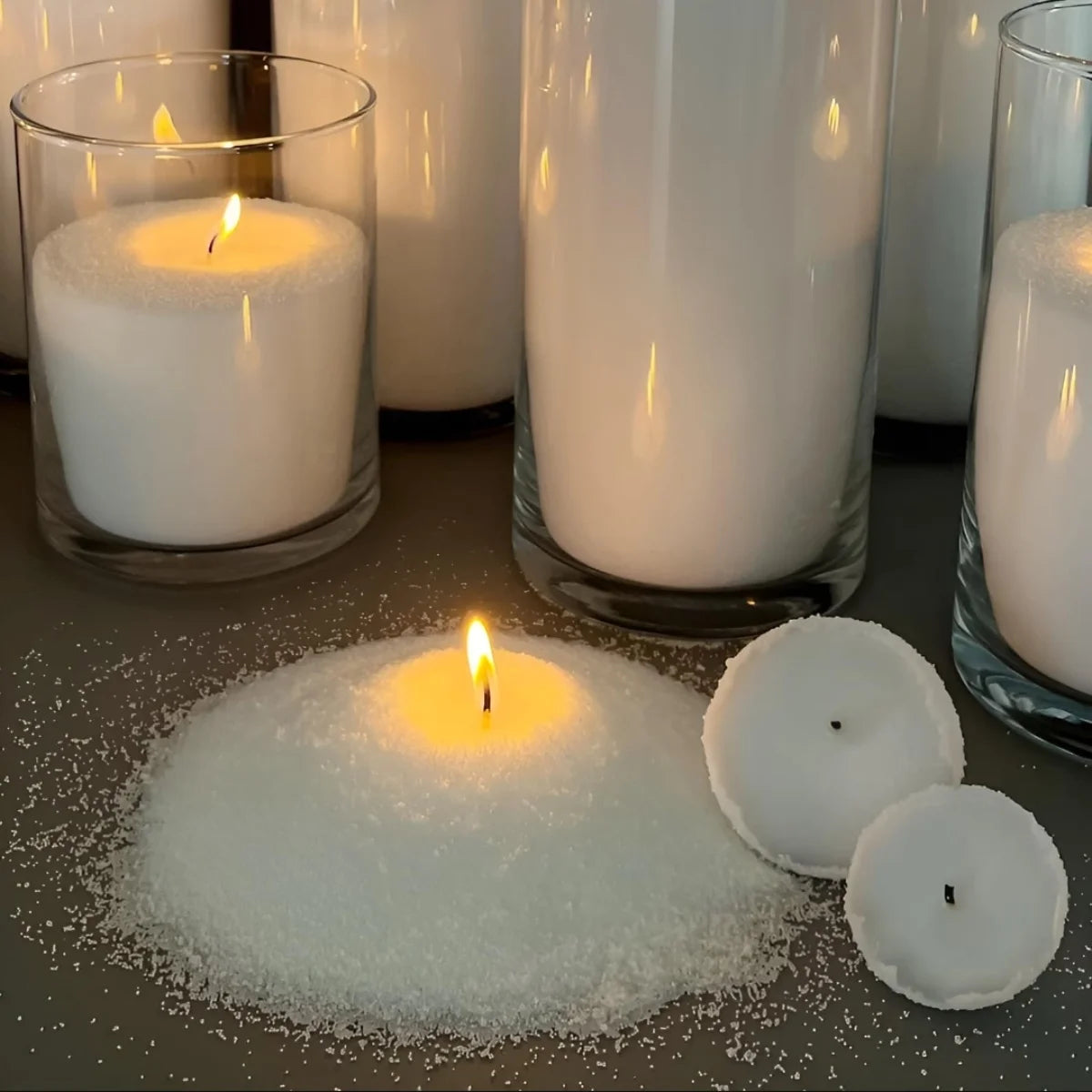 Sand Candle With Wicks, Refillable Wax Sand, DIY Candle Sand For Candle Making, Home Decor, Wedding, Halloween, Christmas, Party - vue 5 sur 9