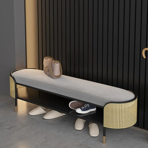 A Bench Can Be Sat At The Door of The Entrance Shoe Change Stool, Cabinet Can and Household Integrated Shoe Stool Furniture - vue 3 sur 11