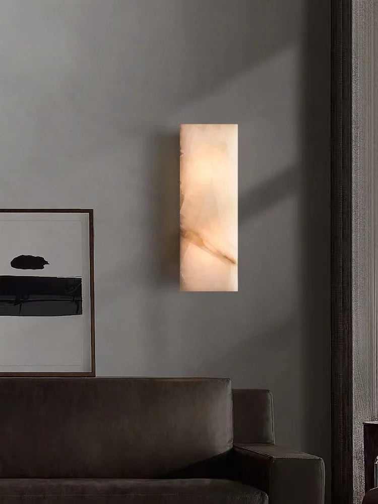 applique murale led rétro en marbre étanche pour extérieur - vue 3 sur 9