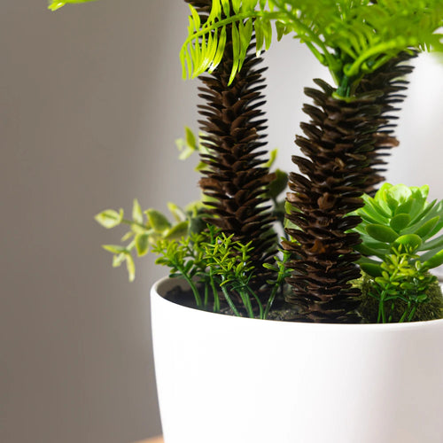 faux palmier grande plante artificielle en pot décorative