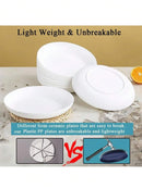 Assiettes dessert reutilisables micro ondes lave vaisselle