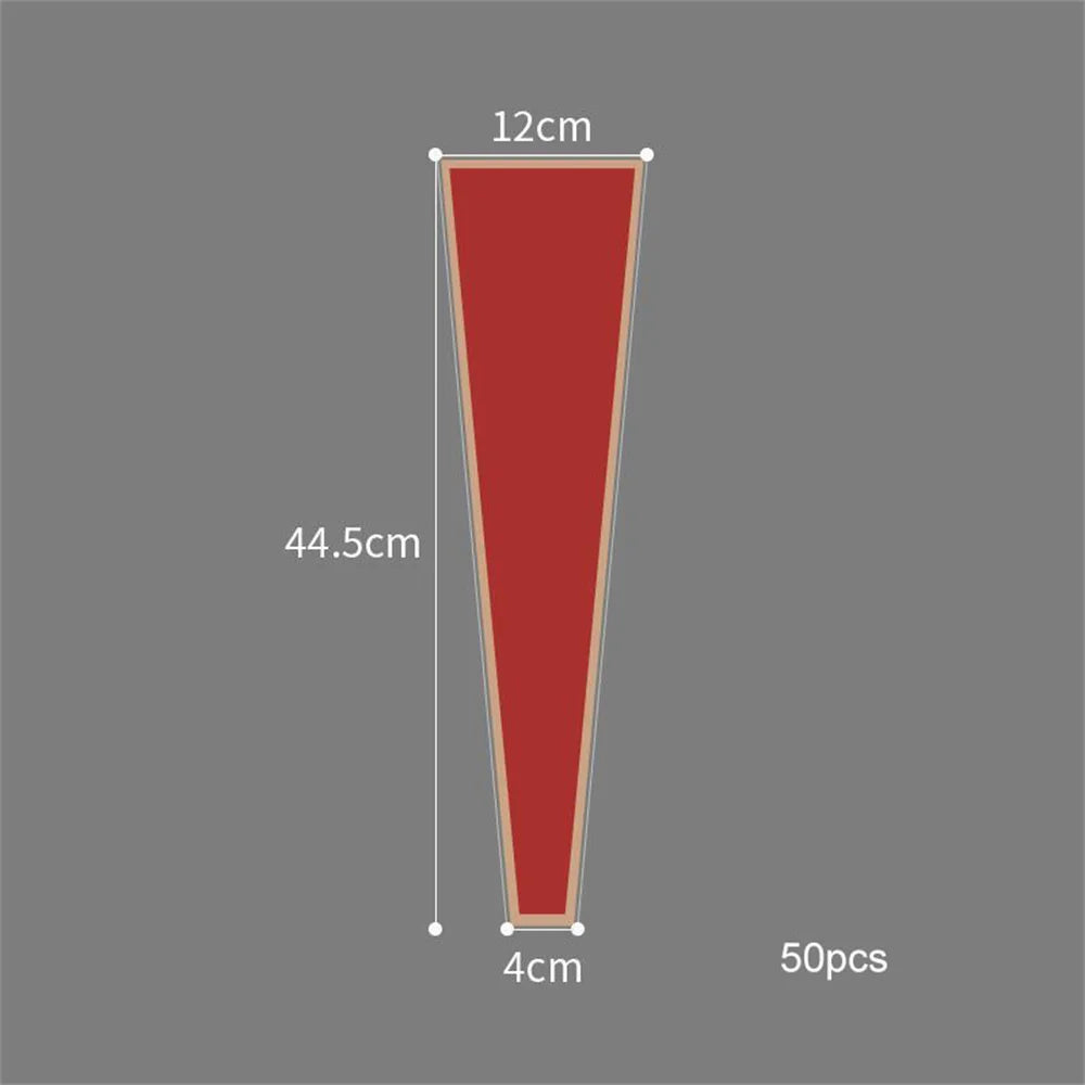 lot de 50 sachets imperméables pour roses à offrir pour la saint valentin - vue 8 sur 18