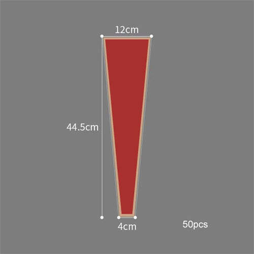 lot de 50 sachets imperméables pour roses à offrir pour la saint valentin