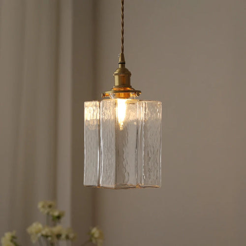Suspension de luxe japonais en verre minimaliste