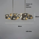 lustre designer en cristal tendance pour éclairage intérieur