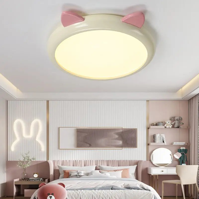 plafonnier dessin animé chaton spectre complet luminaires argent - vue 6 sur 9
