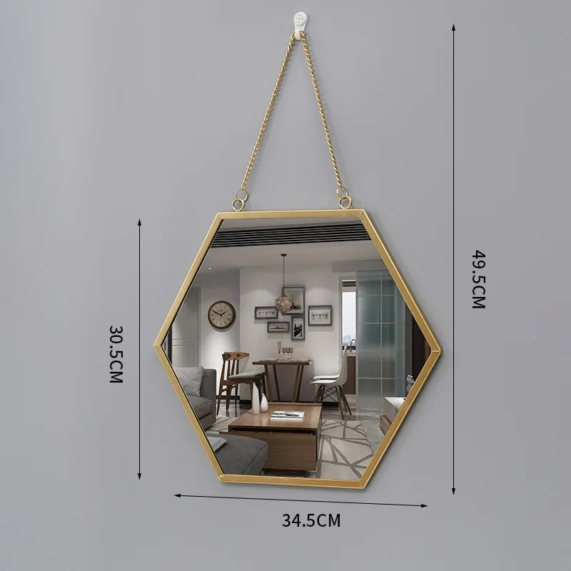 miroir mural rond créatif pour décoration intérieure et maquillage - vue 8 sur 13