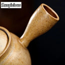 Theiere japonaise ceramique brute anse laterale avec infuseur