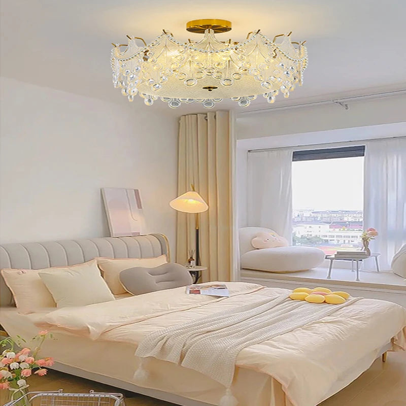 lustre led post-moderne suspendu de luxe pour intérieur - vue 6 sur 9