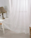 Voilage tulle motifs floraux géométriques style européen fenêtre