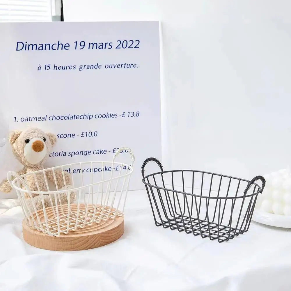 paniers en fil de fer pour rangement et organisation - vue 2 sur 8