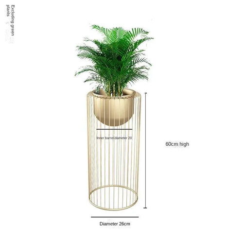 Gold Iron Flower Rack Indoor Vertical Plant Stand, Living Room Balcony, Elegant Flowerpot Holder, Modern Home Decor - vue 8 sur 10