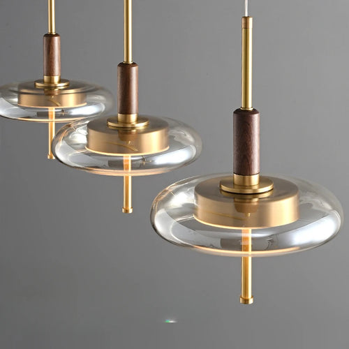 Nordic copper minimalist chandelier for elegant interiors - vue 5 sur 10