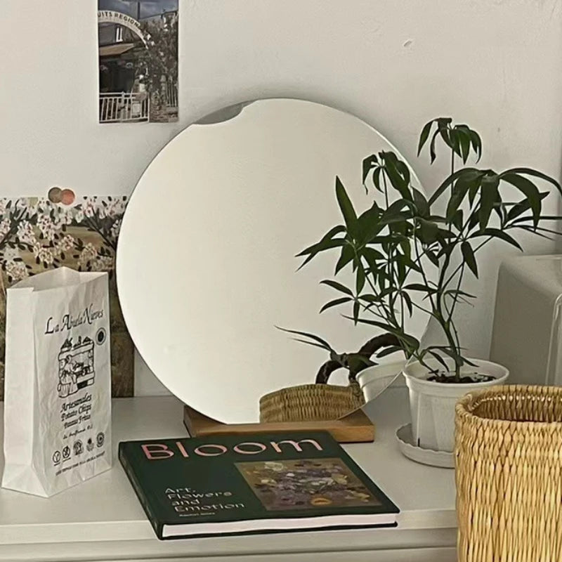 miroirs décoratifs ronds pour bureau de maquillage style nordique - vue 6 sur 7