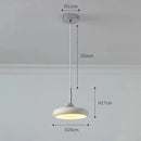 Modern minimalist white disc LED pendant light