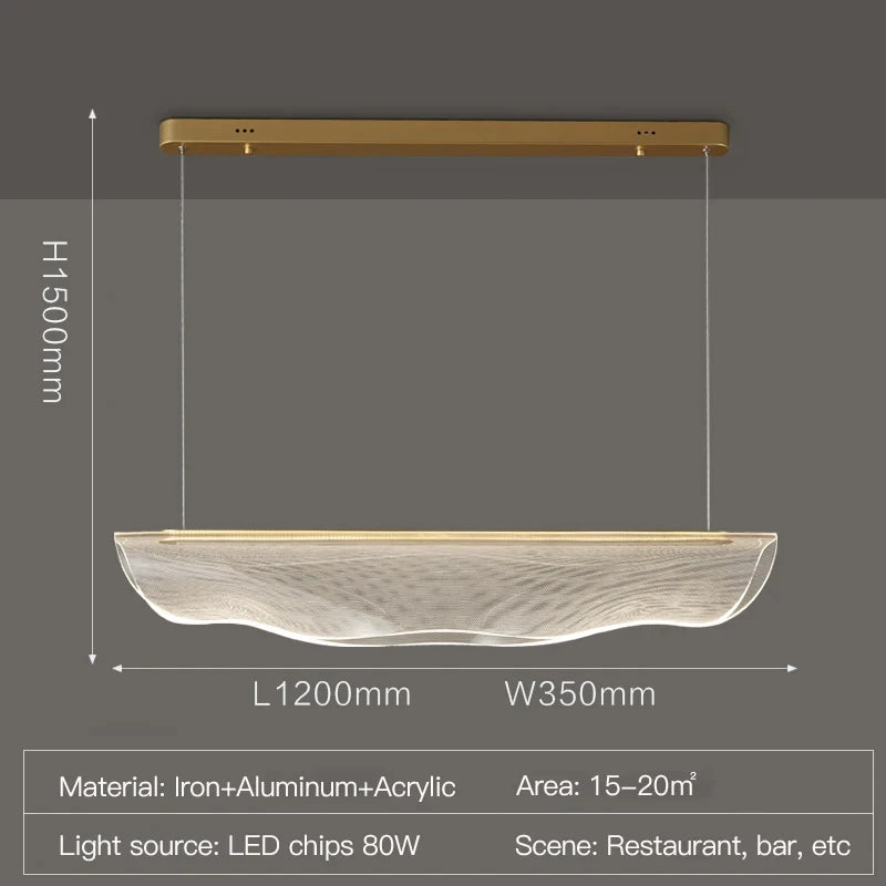 lustre led nordique moderne créatif pour restaurant et bureau - vue 5 sur 9