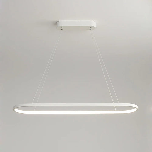 Modern LED ring for minimalist suspended decor - vue 3 sur 18