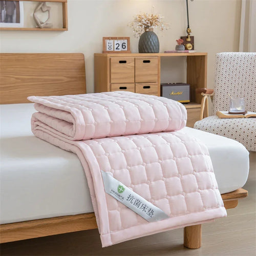 Cooling Mattress Topper for Summer,Foldable Bed Mat Cool Sleeping Mattress,Soft Breathable Roll Up Bed for Single Double Bed - vue 11 sur 13