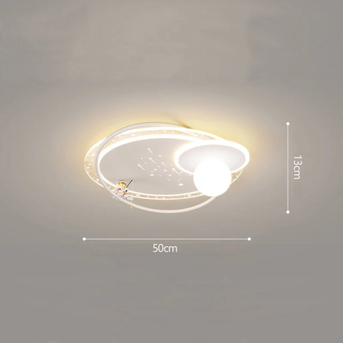 Modern minimalist astronaut planet decorative ceiling light for children - vue 11 sur 12