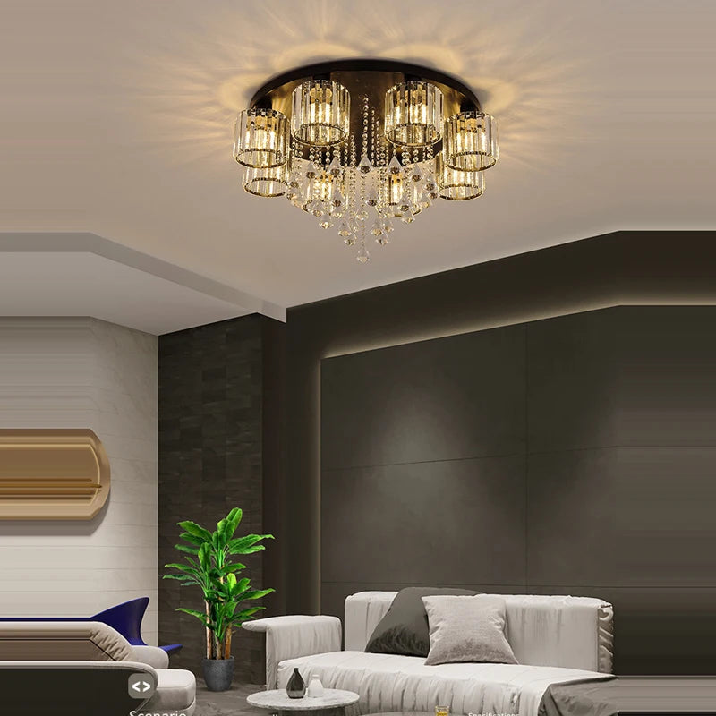 plafonnier led moderne à intensité variable pour intérieur - vue 5 sur 14