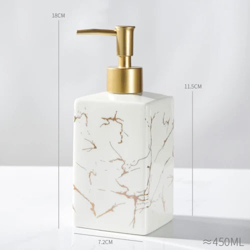 bouteille en céramique pour désinfectant et gel douche - vue 17 sur 26
