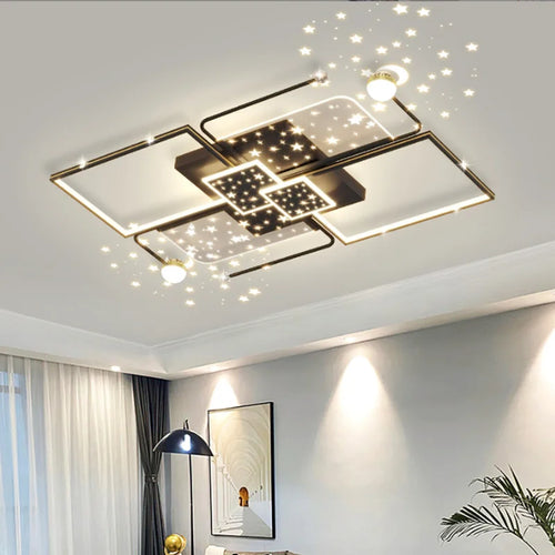 plafonnier led intelligent moderne créativité décoration intérieure