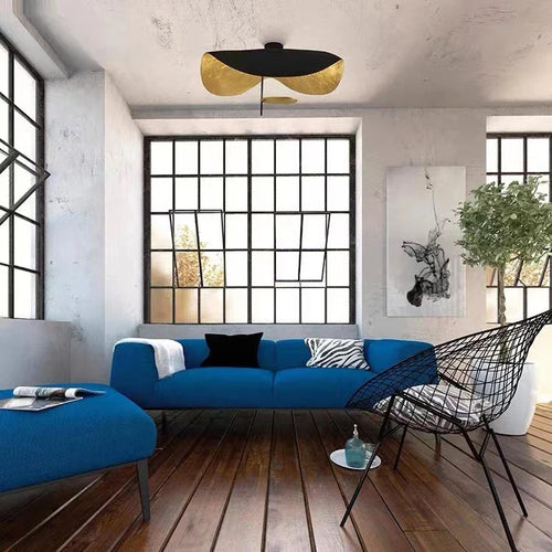 plafonnier scandinave en forme de feuille décorative pour magasin de vêtements