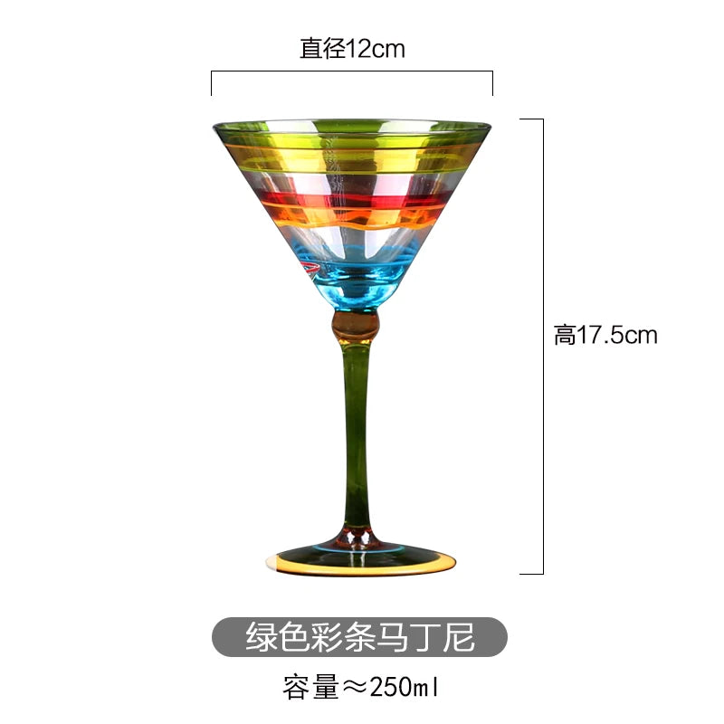 Verres à vin rouge style nordique pied design