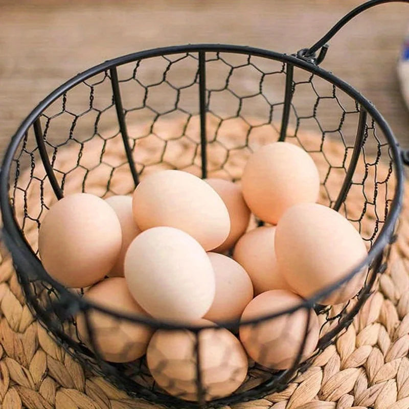 panier à œufs en métal pour rangement et décoration de cuisine - vue 7 sur 6
