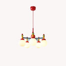 lustre moderne en métal et verre réglable pour diverses utilisations
