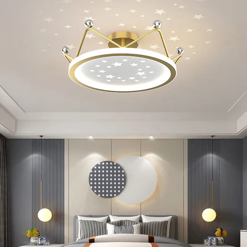 Modern minimalist ceiling light for children's room decor - vue 5 sur 7