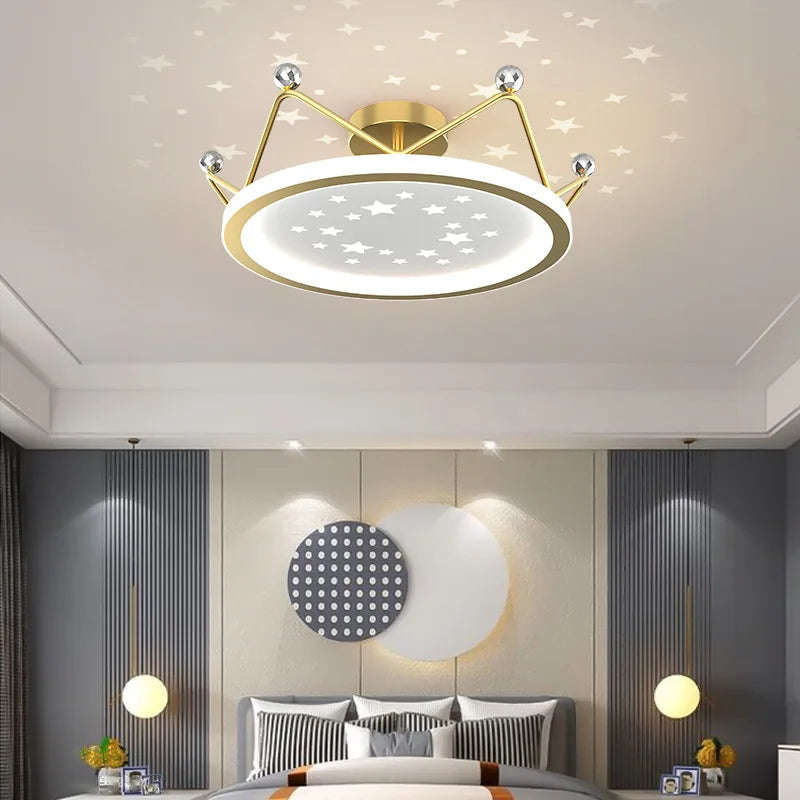 Modern minimalist ceiling light for children's room decor - vue 4 sur 7