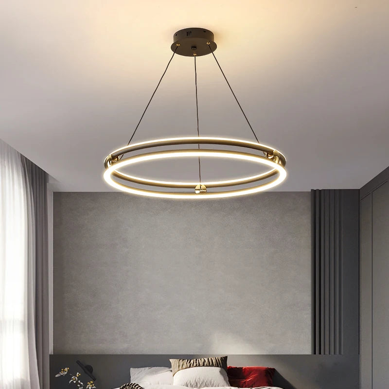 lustre led circulaire minimaliste dimmable éclairage rmodern - vue 4 sur 11