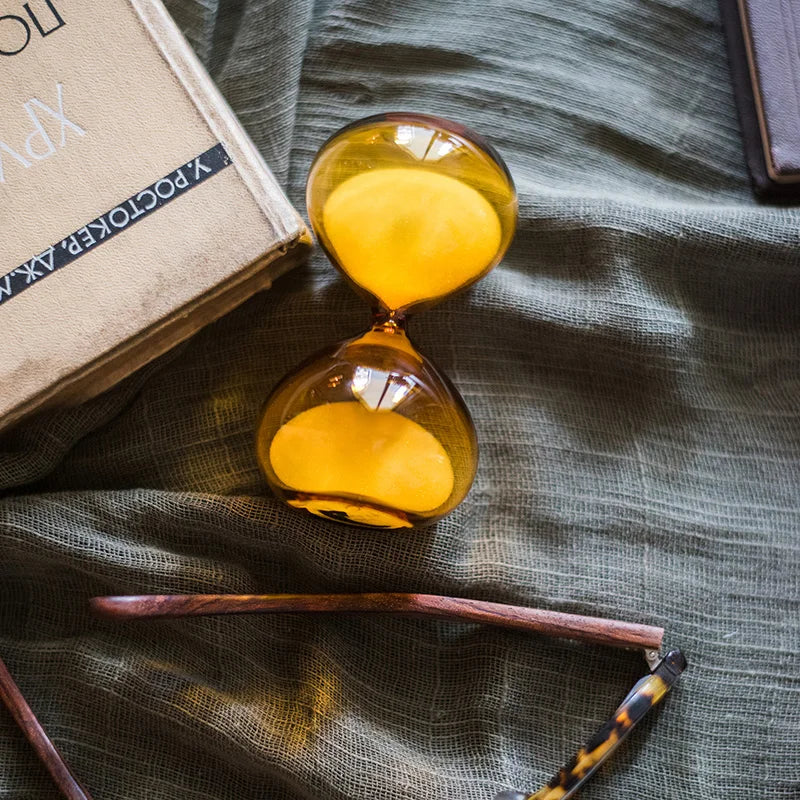 sablier en verre décoratif pour bureau et cadeau - vue 5 sur 8