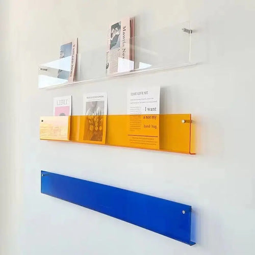 support mural en acrylique transparent pour magazines et livres - vue 5 sur 10