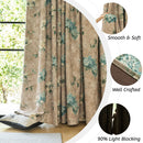 Rideau occultant motif floral style moderne chambre salon