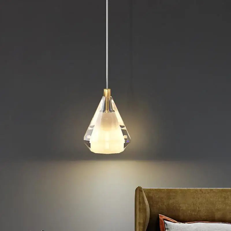 lustre en cristal de cuivre antique design luxueux éclairage moderne - vue 4 sur 8