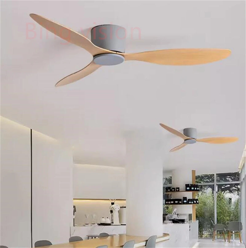Haute qualité nordique plancher bas moderne ventilateur de plafond lampe DC LED ventilateur de plafond avec télécommande ménage simple ventilateur de plafond