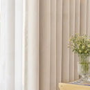 Rideau occultant style minimaliste plissé pour salon chambre