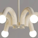 Modern milky white LED pendant light, living room, bedroom, children's room, creative decoration pendant light