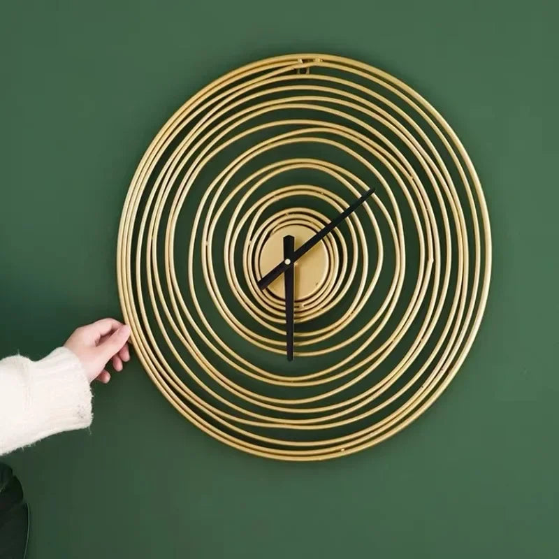 horloge murale moderne en métal super silencieuse décorative - vue 7 sur 7