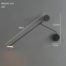 Minimalist LED swing arm wall light decorative for interiors