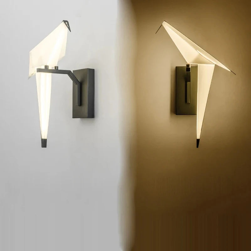 lampe postmoderne en fer acrylique pour amoureux des oiseaux - vue 2 sur 21