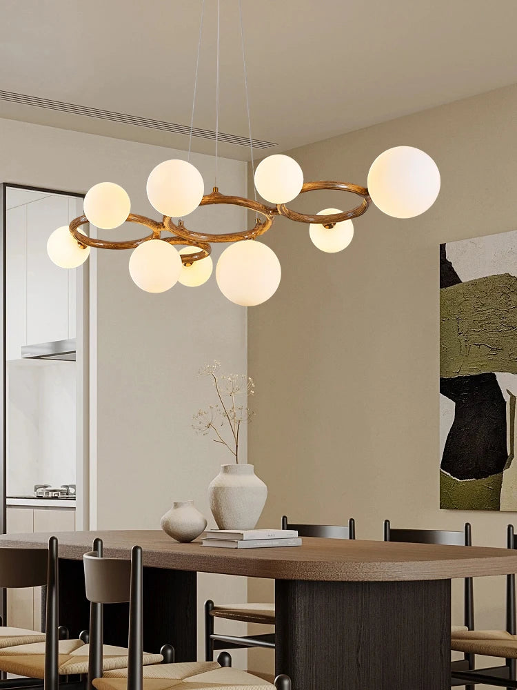 lustre wabi sabi suspendu pour décoration intérieure élégante - vue 2 sur 9