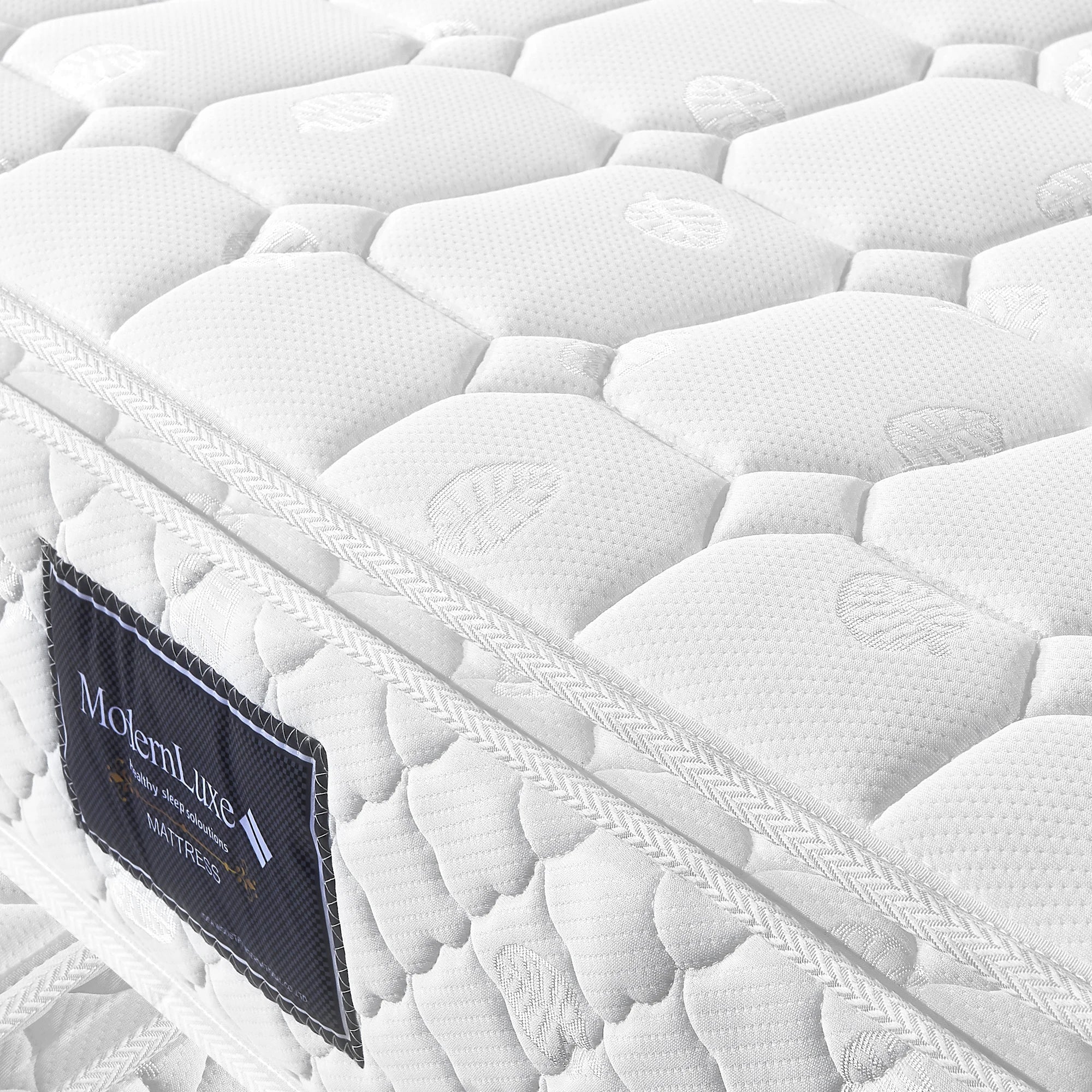 Spring core mattress, 7 zones cold foam mattress, 140x200cm pocket spring core, 100% Oeko-Tex tested microfas