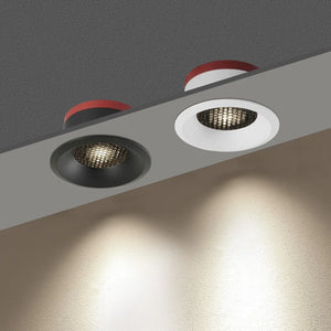 Recessed LED spotlight with COB technology and adjustable brightness